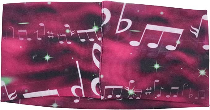 CowCow Women's Sports Headband Music Black Space Star Yoga Headband