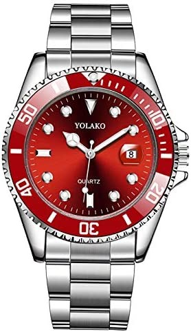 Yolek automatic watch Y0343-RD-5, silver, bracelet