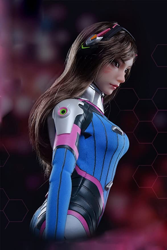 Lmzauet 1/6 Scale Action Figure Game Girl 12" Super Flexible Doll Full Set